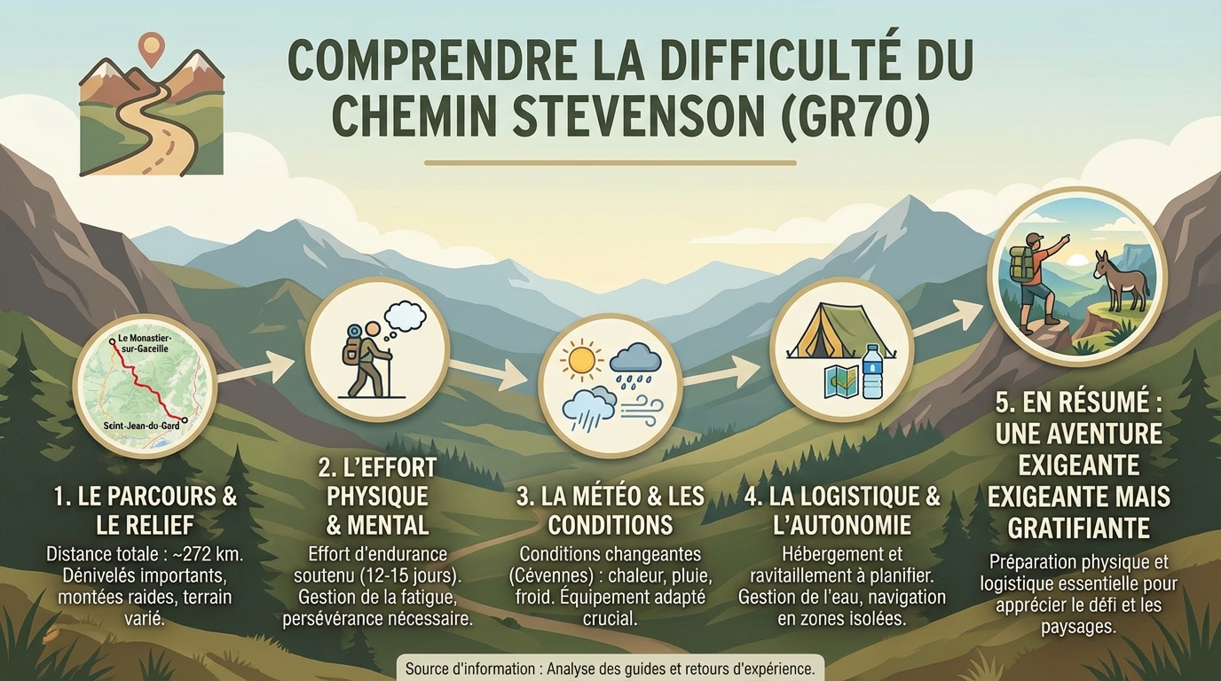 Comprendre la difficulté du chemin stevenson 3 Préparation et conseils pratiques