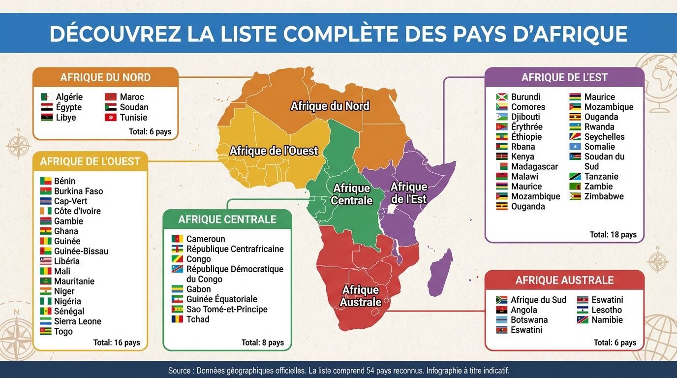 Liste des pays d'Afrique