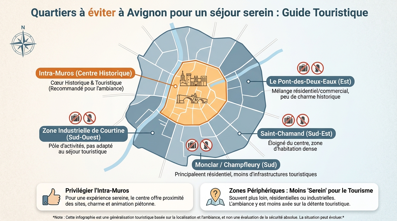 Les quartiers à éviter à avignon pour un séjour serein 3 Les quartiers à éviter à Avignon