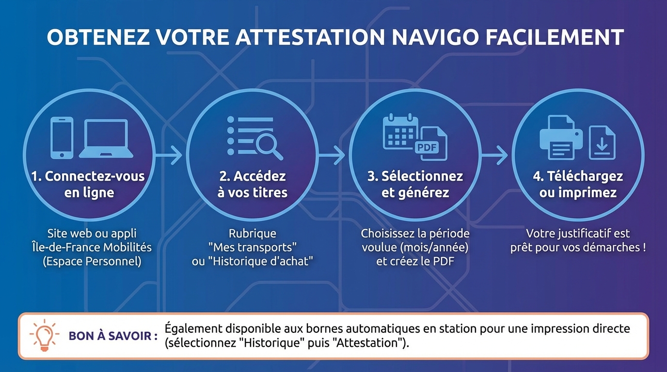 Obtenez votre attestation navigo facilement 3 Les différentes options pour obtenir une attestation