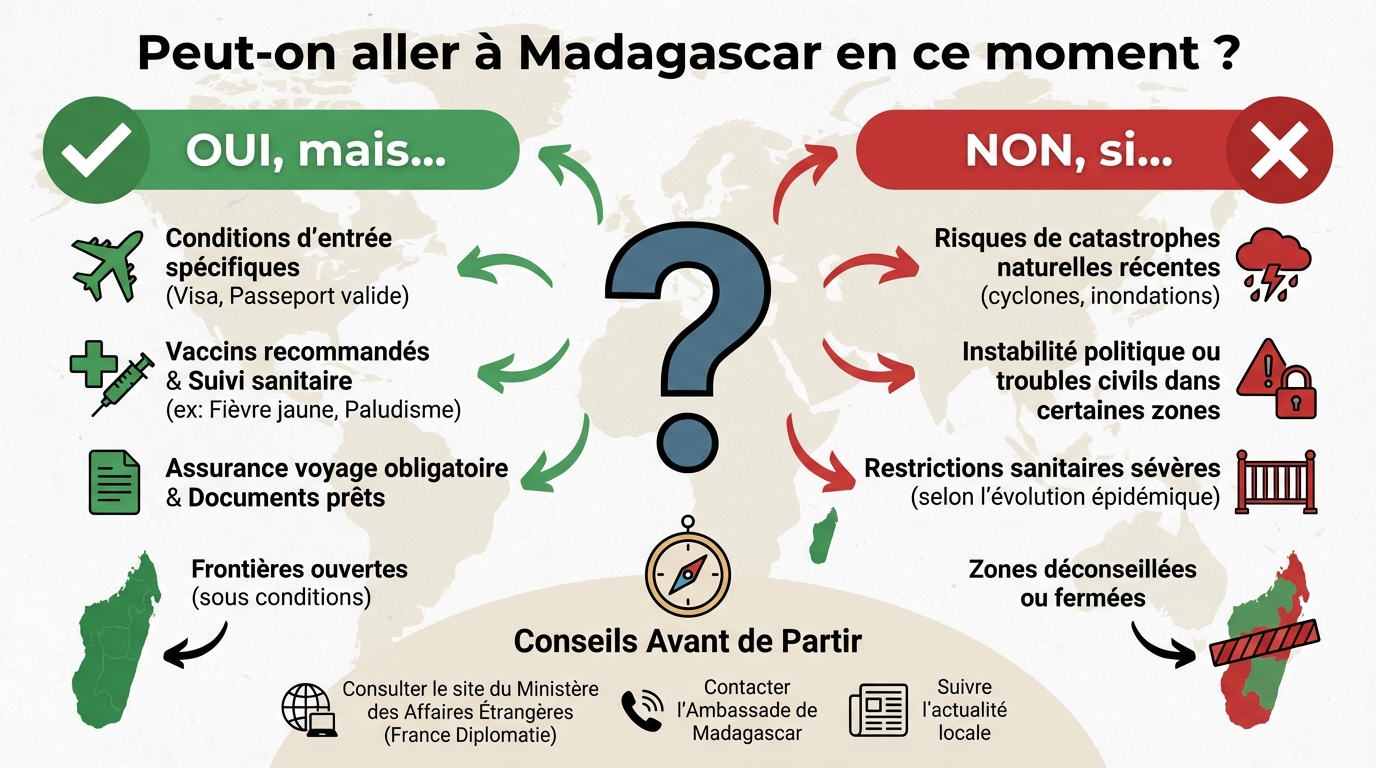 Peut-on aller à madagascar en ce moment ? 3 Conditions d'entrée