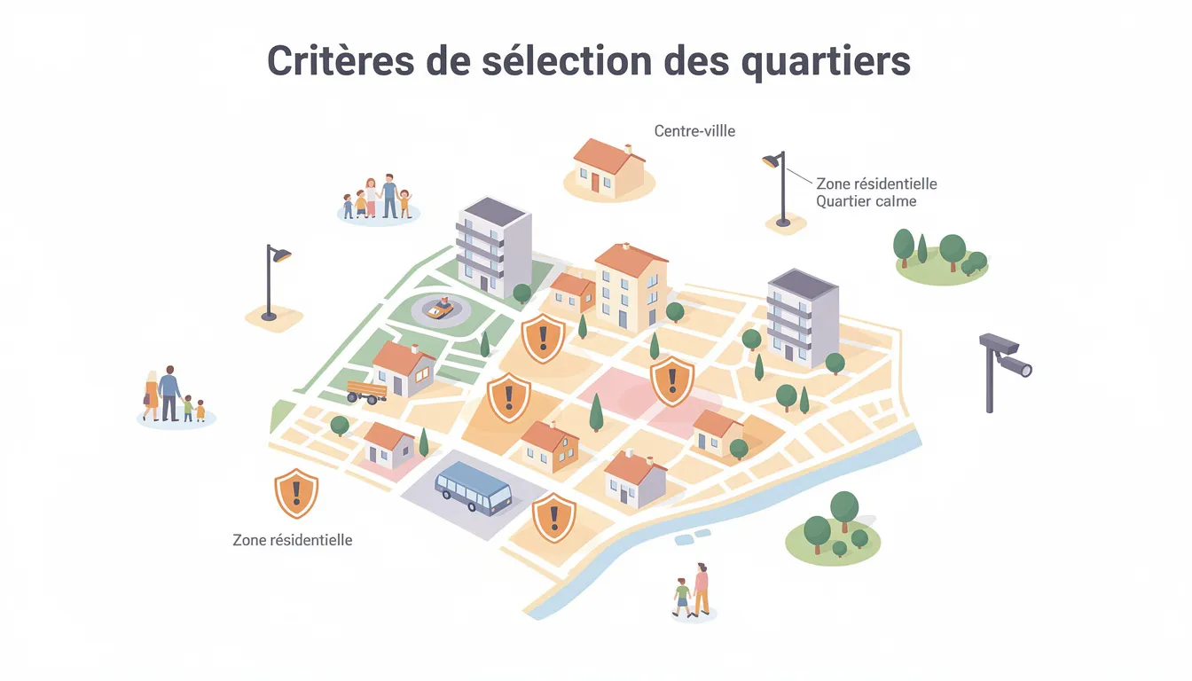 Critères de sélection des quartiers